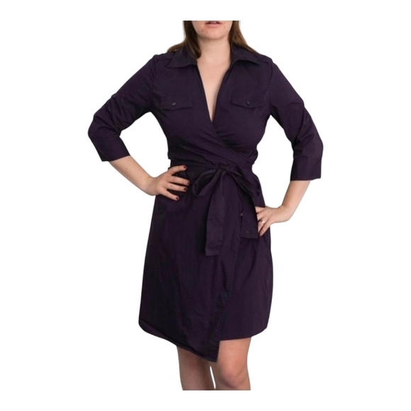 Converse Dresses & Skirts - Converse One Star Y2K Dark Purple True Wrap Dress